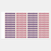 Boho Rainbows子供の名前の防水ラベル ラベル (シート)