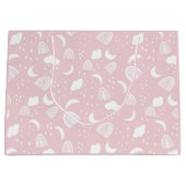 Boho Rainbows雲紅白 ラージペーパーバッグ (正面)