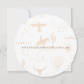 Boho Ranch Wild West応答RSVPカード 招待状 (裏面)