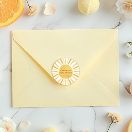 Boho Ray of Sunshine Baby Shower ラウンドシール