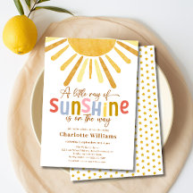 Boho Ray of Sunshine Baby Shower