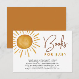 Boho Ray of Sunshine Books forベビー エンクロージャーカード
