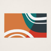 Boho retro colors abstract line art (正面)