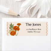 Boho Return Address Label ラベル (インサイチュ)