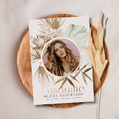 Boho Reviera写真卒業のお知らせ 箔招待状