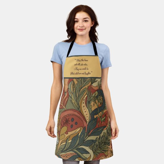 Boho Rhapsodyカスタマイズ エプロン (着用した状態)