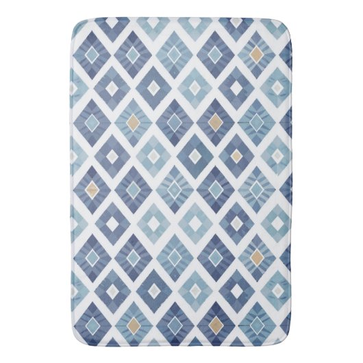 Boho Rhombus Modern Chic バスマット (正面縦)