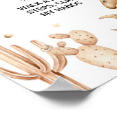 Boho Rodeo最初の誕生日フォトマイルストーンサイン ポスター (角)