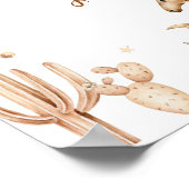 Boho Rodeo誕生日パーティマイルストーンサイン ポスター (角)