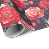 Boho Rose Flower Nature Wrapping Paper ラッピングペーパー (ロールコーナー)