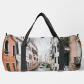 Boho Rust旅行引用文とモノグラム&写真 ダッフルバッグ (正面)