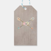 Boho Rustic BabyまたはBridal Shower Favorタグ ギフトタグ (裏面)