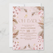 Boho Rustic Baby Shower Invitation 招待状 (正面)
