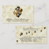 Boho rustic Balloon Decoration 名刺 (正面/裏面)