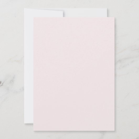 Boho Rustic Dusty Pink Baby Shower Invitation 招待状 (裏面)