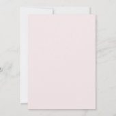 Boho Rustic Dusty Pink Bridal Shower Invitation 招待状 (裏面)