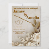 Boho Rustic | Elegant Wedding 招待状 (正面)