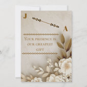 Boho Rustic | Elegant Wedding 招待状 (裏面)