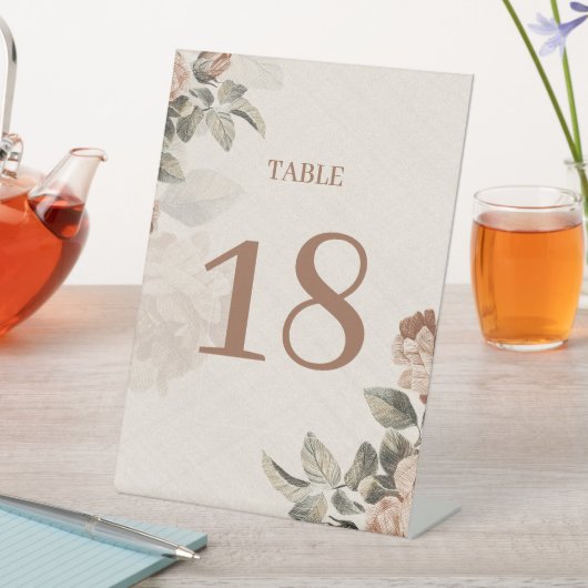 Boho Rustic Terracotta Floral Wedding | 台座サイン (インサイチュ)