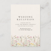 Boho Rustic Wedding with Wildflowers エンクロージャーカード (正面)