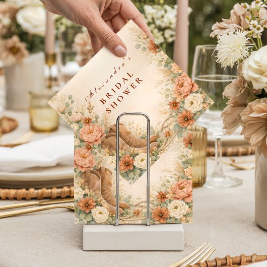 Boho Rustic Western Bridal Shower スタンダードカクテルナプキン