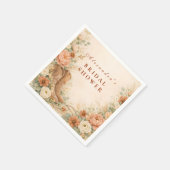 Boho Rustic Western Bridal Shower スタンダードカクテルナプキン (角)
