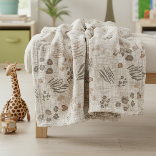 Boho Safari Animal Prints Weave ID1274 フリースブランケット