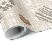 Boho Safari Animal Prints Weave ID1274 ラッピングペーパー (ロールコーナー)