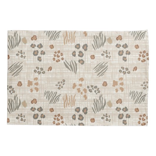 Boho Safari Animal Prints Weave ID1274 枕カバー (裏面)