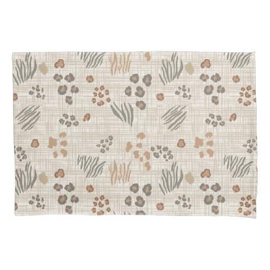 Boho Safari Animal Prints Weave ID1274 枕カバー (正面)