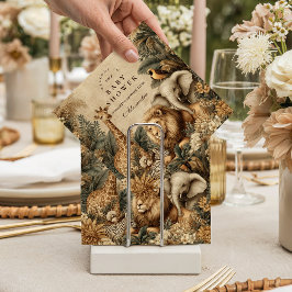 Boho Safari Animals Baby Shower スタンダードカクテルナプキン