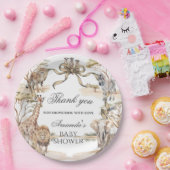 Boho Safari Animals Gender Neutral Baby Shower ペーパープレート (パーティー)