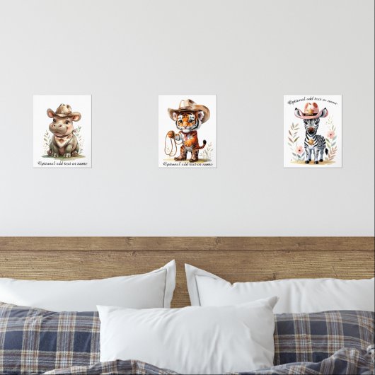 Boho Safari Cowboy Nursery Personalized Kids Room  (寝室)