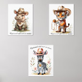 Boho Safari Cowboy Nursery Personalized Kids Room  (正面)