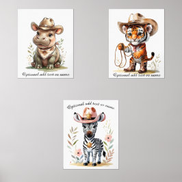 Boho Safari Cowboy Nursery Personalized Kids Room 