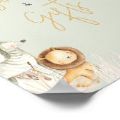 Boho Sageグリーンサファリの本とギフト ポスター (角)