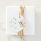 Boho Sageグリーンベイビーシャワーありがとう フェイバータグ (インサイチュ)