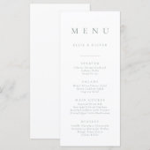 Boho Sageグリーンミニマリスト1シンプルフラットメニュー メニュー (正面/裏面)