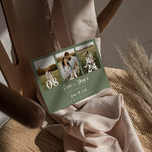 Boho Sageグリーンモダン3枚結婚の写真 セーブザデート