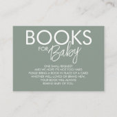 Boho Sage Greenブックリクエスト エンクロージャーカード (正面)