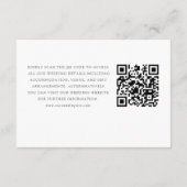 Boho Sage Green Eucalyptus Wreath Wedding Details エンクロージャーカード (裏面)