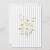 Boho Sage Green Neutral Silly Goose Baby Shower 招待状 (裏面)