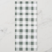 Boho Sage Green Safari Oh Boy Baby Showerメニュー メニュー (裏面)