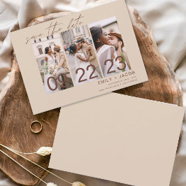 Boho Save the Date 3 Photo Terracota セーブザデート