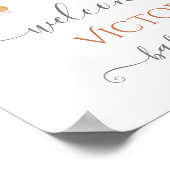 Boho Scandiモバイル赤ちゃんシャワー歓迎サイン ポスター (角)