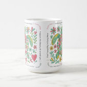 Boho Sea Turtle Christian, 11または15oz, Pink/Green モーフィングマグカップ (中央)