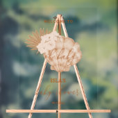 Boho Seashell赤ちゃんシャワーへようこそ アクリルサイン (ニュートラル)