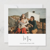 Boho Sevenモダンメリー写真クリスマス シーズンカード (正面)