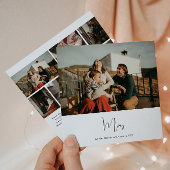 Boho Sevenモダンメリー写真クリスマス シーズンカード