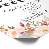 Boho Sign - Bohoフローラ – フォトブースSign ポスター (角)